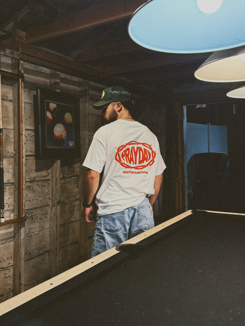 White & Red Crown Of Thorns Tee