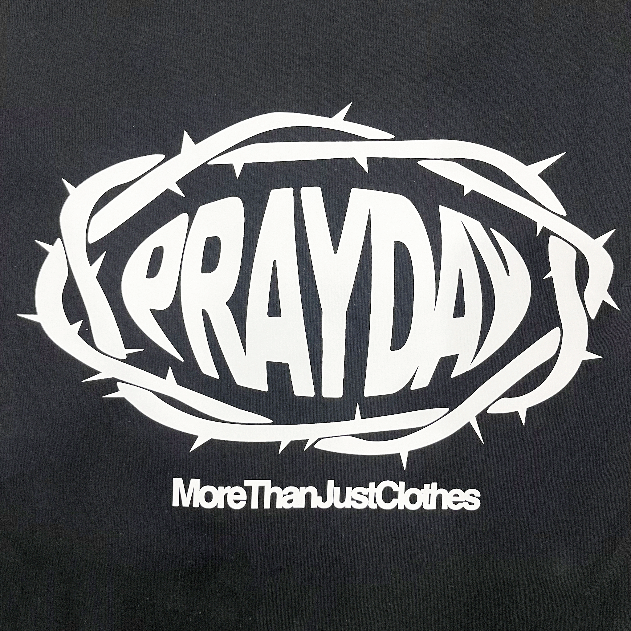 Black & White Crown Of Thorns Tee