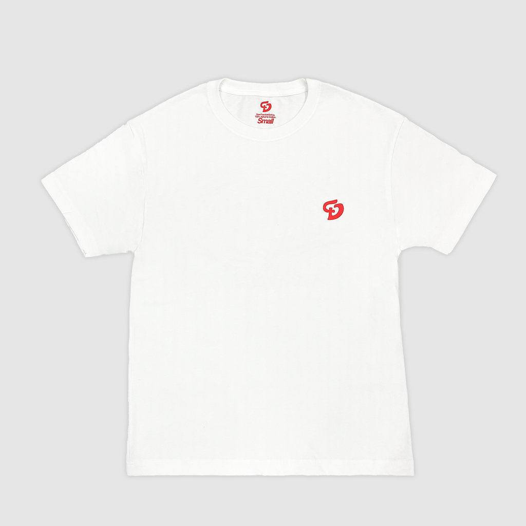 White & Red Crown Of Thorns Tee